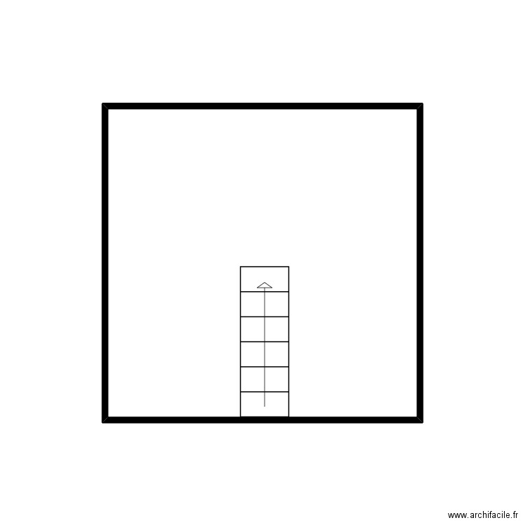 cave. Plan de 1 pièce et 9 m2