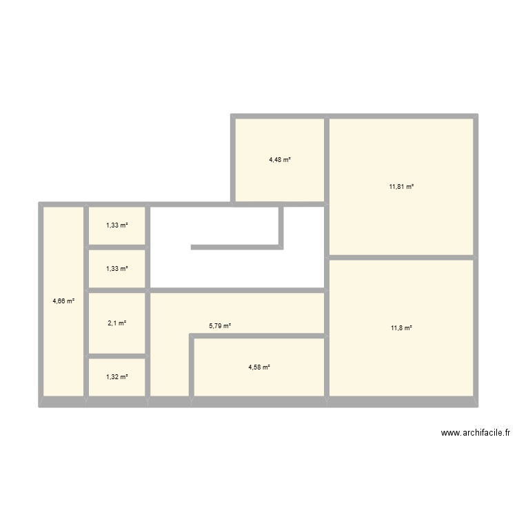 mammo3. Plan de 10 pièces et 49 m2