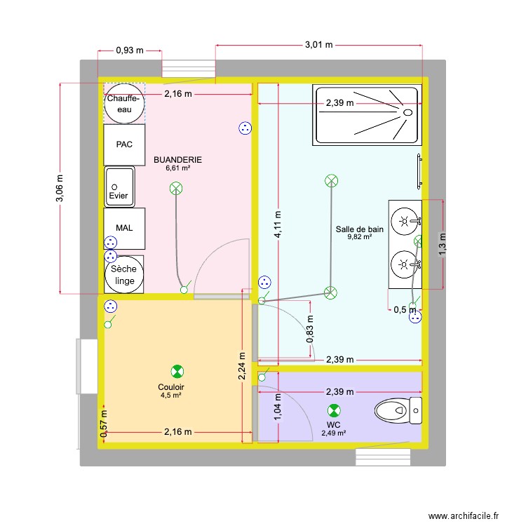 BELLAVIA. Plan de 5 pièces et 49 m2