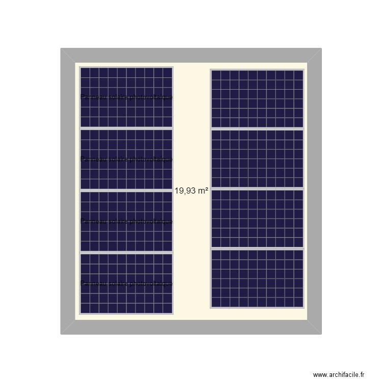 Abri. Plan de 1 pièce et 20 m2