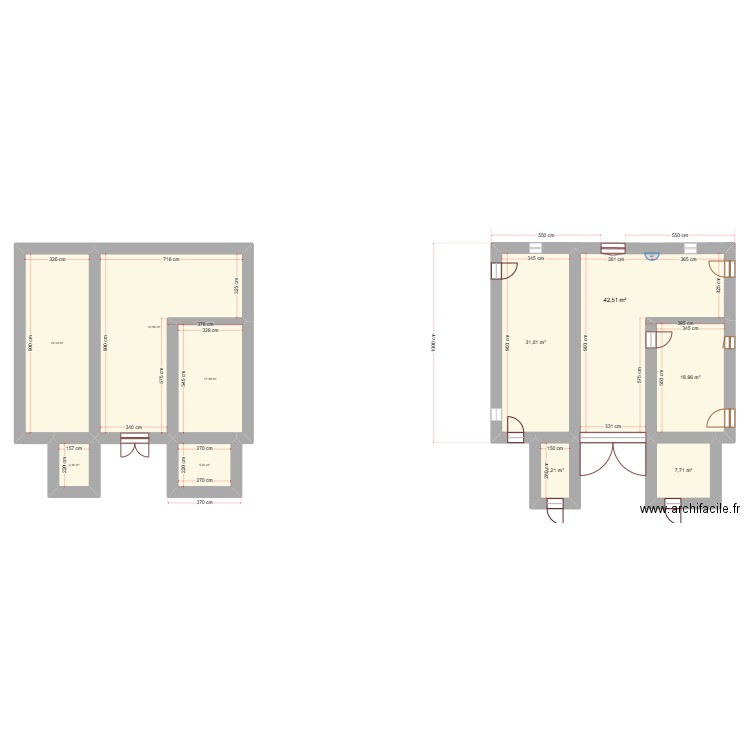 renard 7. Plan de 10 pièces et 204 m2