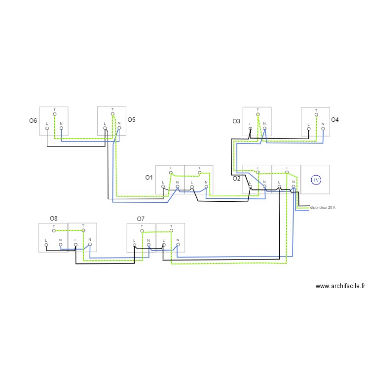 Circuit O. Plan de 0 pièce et 0 m2