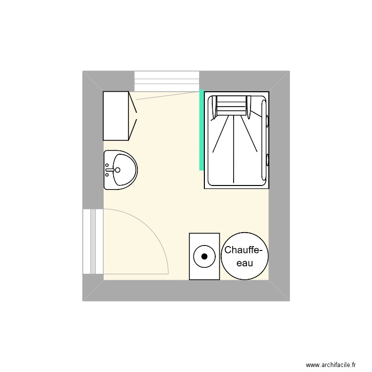 LABOURRE. Plan de 1 pièce et 5 m2