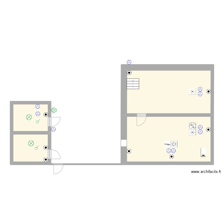 RAYMOND. Plan de 4 pièces et 69 m2