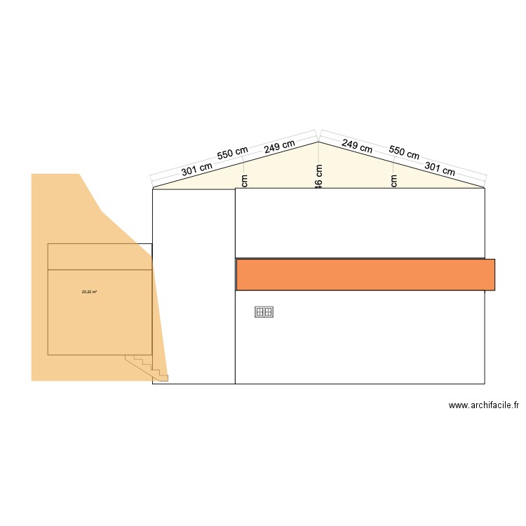 PLAN face de gauche. Plan de 0 pièce et 0 m2