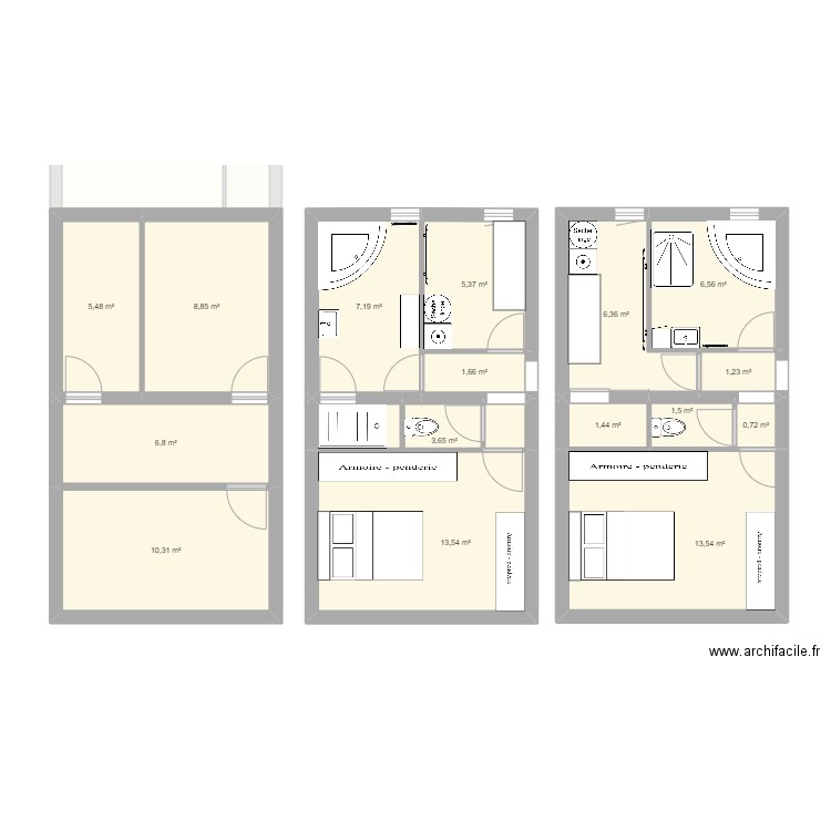 MAISON 87 AOUT. Plan de 21 pièces et 131 m2