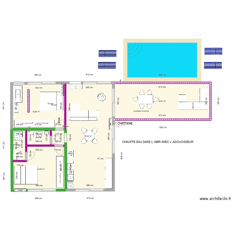 DEVOIS LOT B  25 sep. Plan de 5 pièces et 97 m2