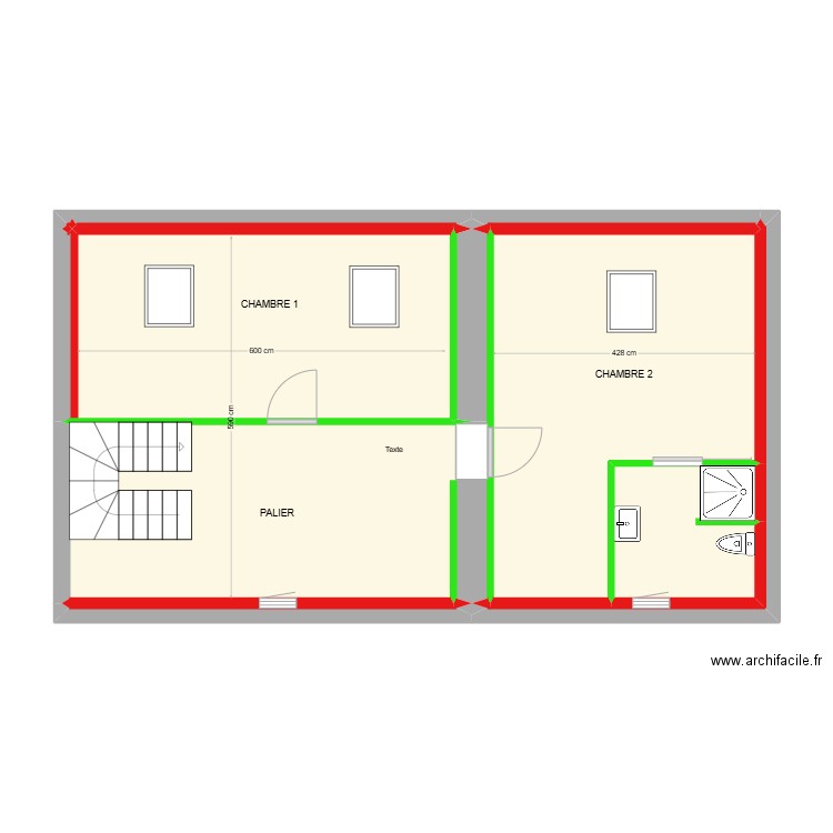 LEFEBVRE. Plan de 11 pièces et 62 m2