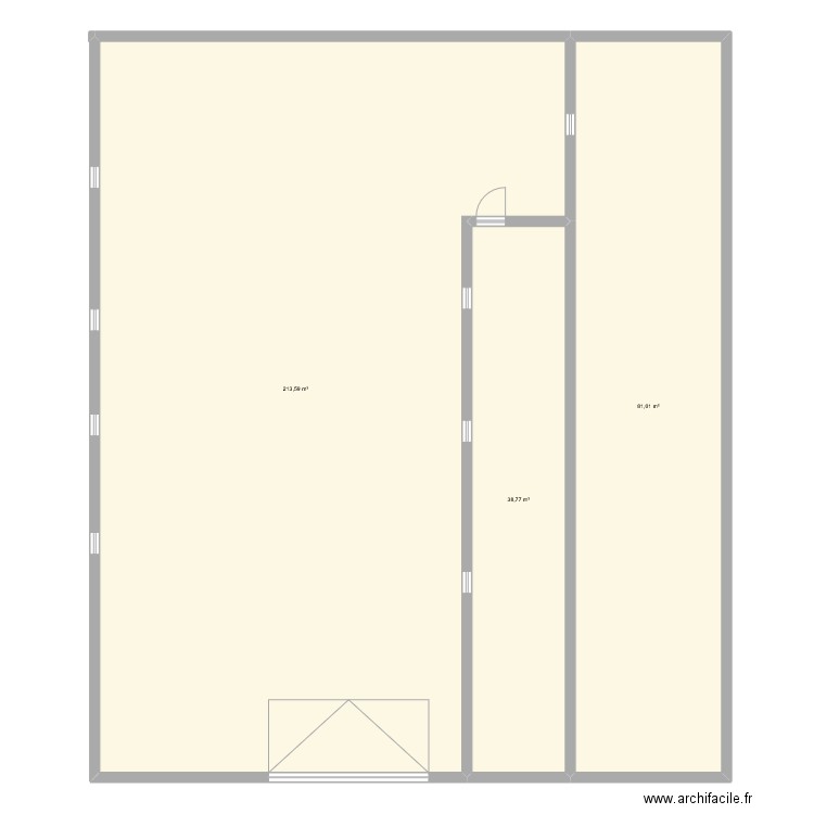 PLAN SALLE. Plan de 3 pièces et 333 m2