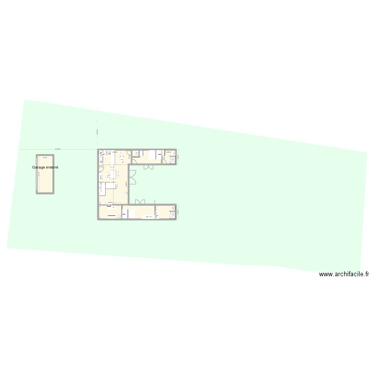 Fabien2. Plan de 1 pièce et 77 m2