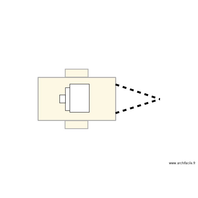 remmorque. Plan de 1 pièce et 2 m2