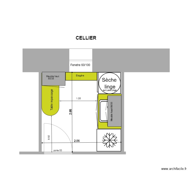 CELLIER.. Plan de 0 pièce et 0 m2