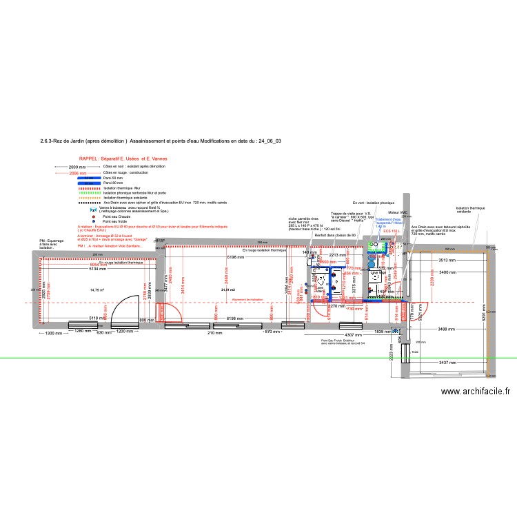 2.6.3-Rez de Jardin Assainissement 24_06_01ArchiFacile.-2. Plan de 1 pièce et 15 m2