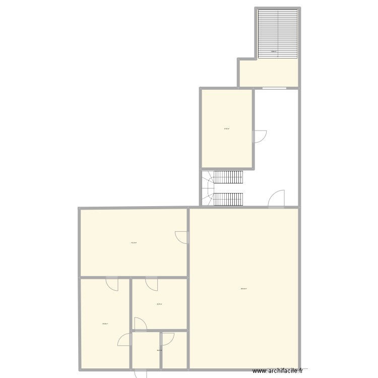 BOUCHERIE IZARD. Plan de 7 pièces et 636 m2