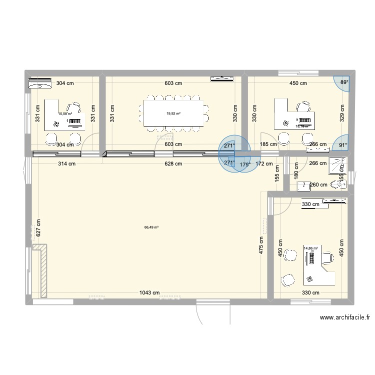 Local argeles 2. Plan de 5 pièces et 130 m2