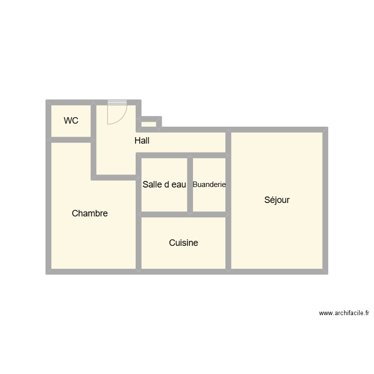 2410 LANDI. Plan de 8 pièces et 16 m2