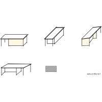 plan de facade et toiture abri patures