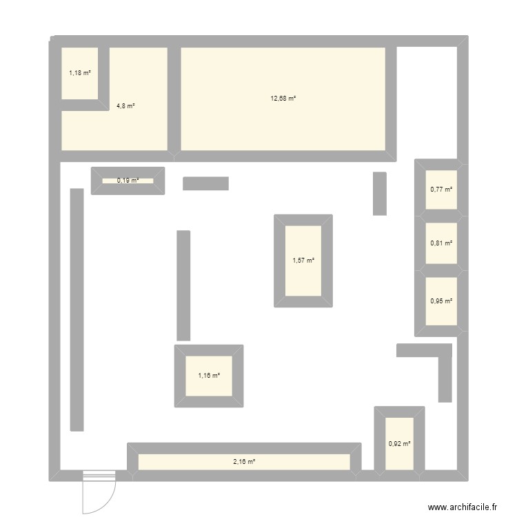 VB uc armelle chalo. Plan de 11 pièces et 27 m2