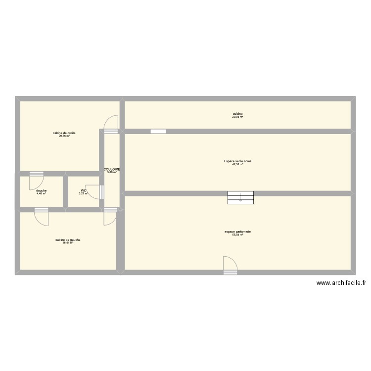 plan institut. Plan de 8 pièces et 169 m2