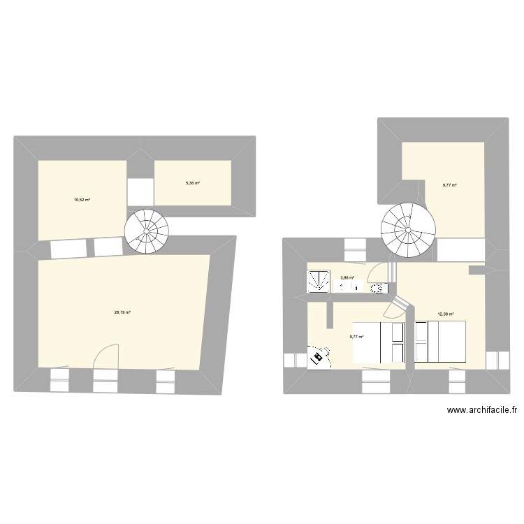 PLAN 13-12-2024. Plan de 7 pièces et 80 m2