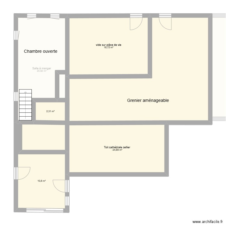 Maison M Guillet. Plan de 13 pièces et 205 m2