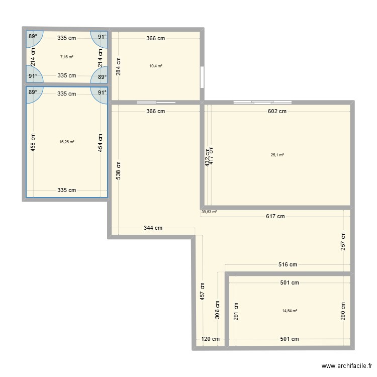 Maison2. Plan de 6 pièces et 112 m2