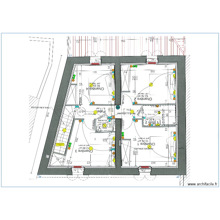 BERNIER ELEC ETAGE. Plan de 0 pièce et 0 m2