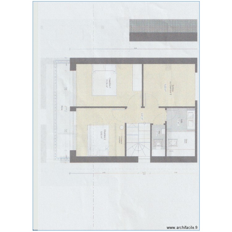 zinc. Plan de 0 pièce et 0 m2