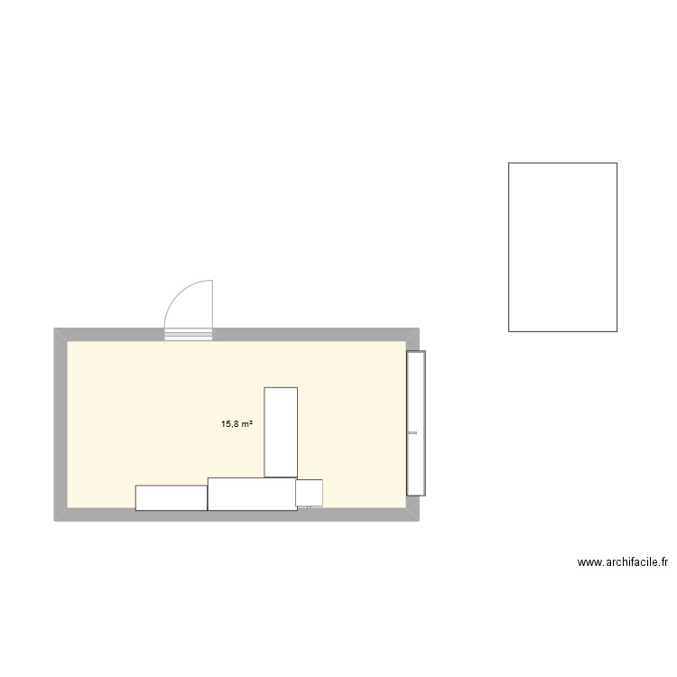 garage 2. Plan de 1 pièce et 16 m2