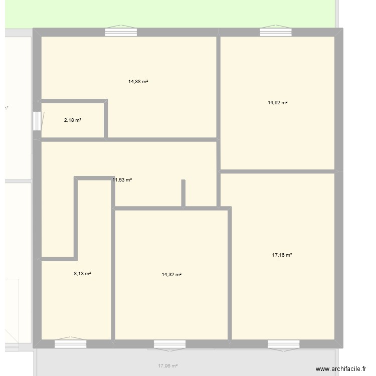 PLAN VERTRIEU. Plan de 16 pièces et 512 m2