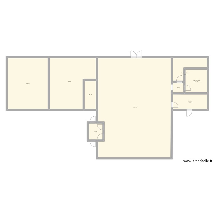 salle communautaire saint armand. Plan de 9 pièces et 287 m2