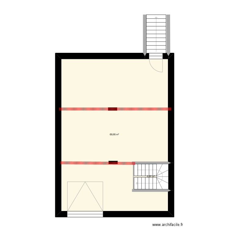 CAUCHIN  VAUJOURS . Plan de 15 pièces et 228 m2