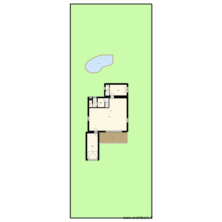 HALOUANI  LUYNES. Plan de 22 pièces et 1326 m2