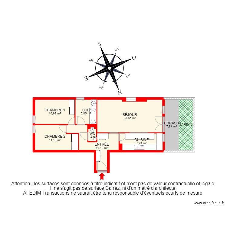 BI 22725 - . Plan de 12 pièces et 102 m2