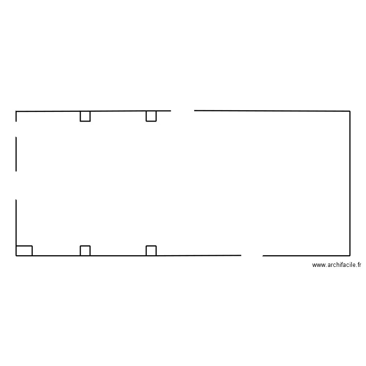 SDF-Galvachers. Plan de 4 pièces et 2 m2