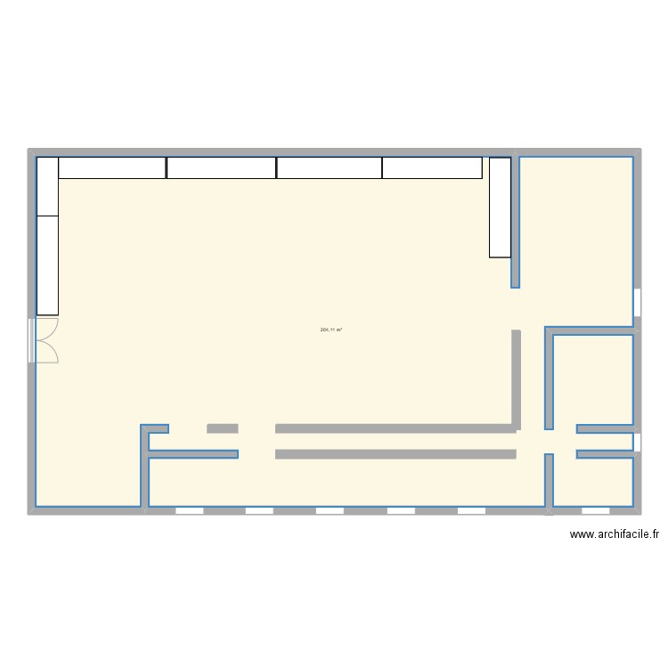 plan norauto. Plan de 1 pièce et 204 m2