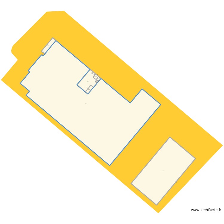 Local Plaisance. Plan de 15 pièces et 2105 m2