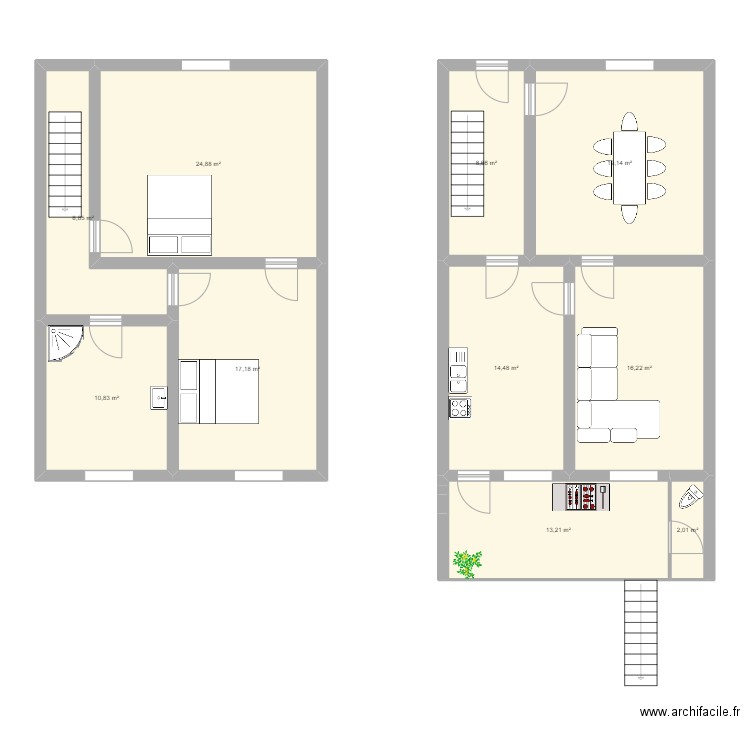 andenne. Plan de 10 pièces et 135 m2