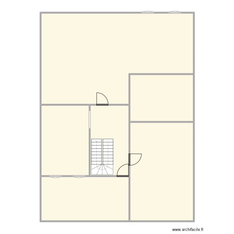 2ème etg. Plan de 6 pièces et 191 m2