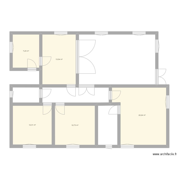 PLAN DU 26-08-2024. Plan de 5 pièces et 68 m2