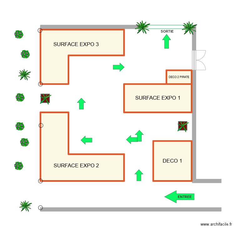  EXPO SCAPH. Plan de 5 pièces et 49 m2