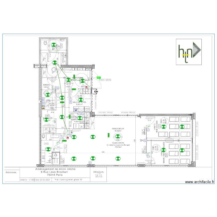 Paris 18. Plan de 0 pièce et 0 m2