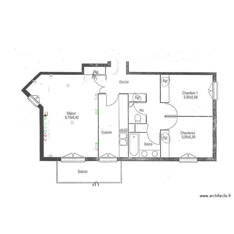 Salon. Plan de 0 pièce et 0 m2