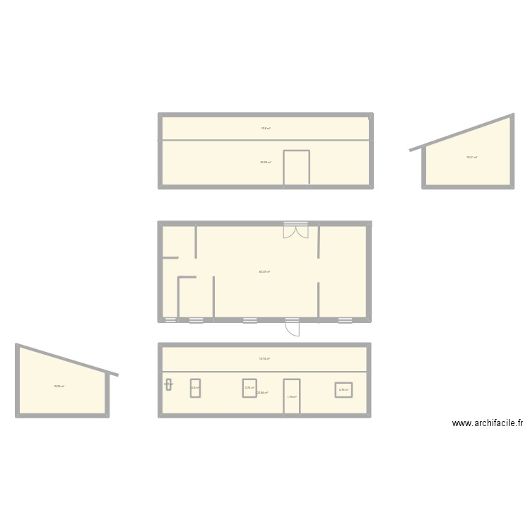 JBardiaux. Plan de 12 pièces et 184 m2