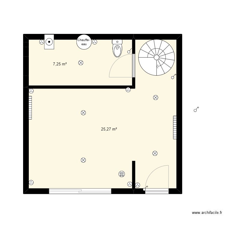 chantier cholet. Plan de 7 pièces et 99 m2