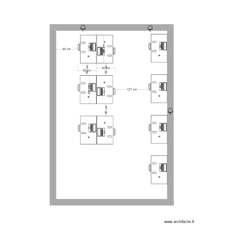 SALLE STAGIAIRE / ASSOCIES . Plan de 0 pièce et 0 m2