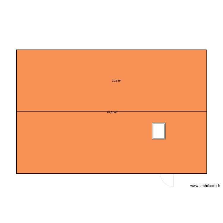 rdc logement capucine. Plan de 3 pièces et 135 m2