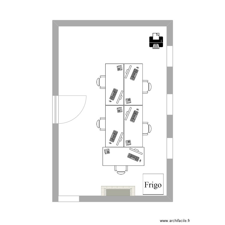 Bur FL - greffe CH avec 5 bureaux. Plan de 0 pièce et 0 m2