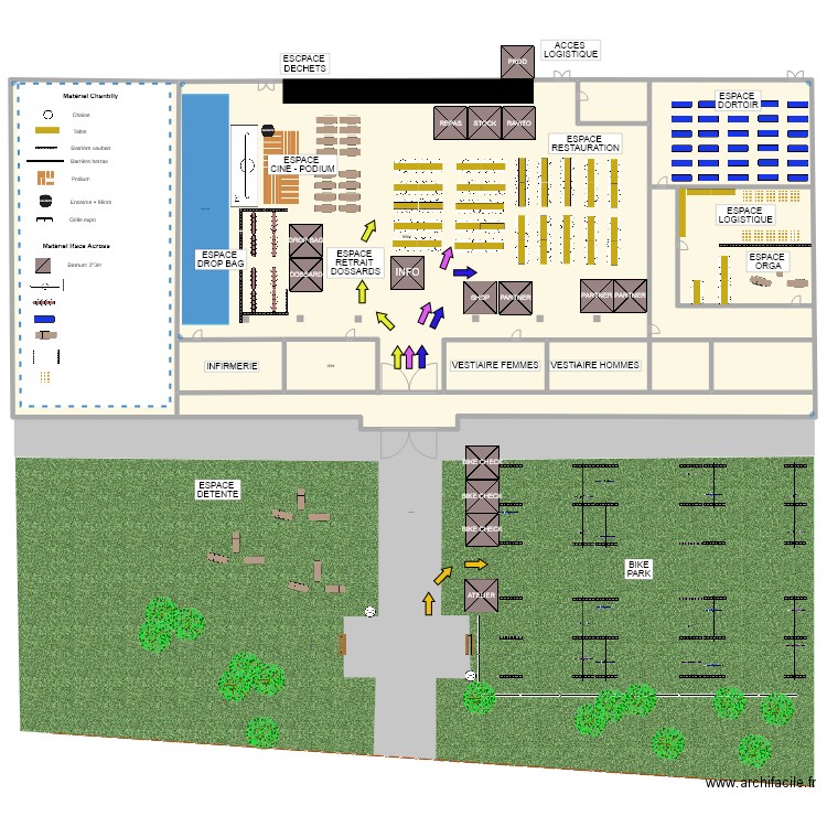 RAP25 - HALLES BOURGOGNES. Plan de 4 pièces et 2125 m2