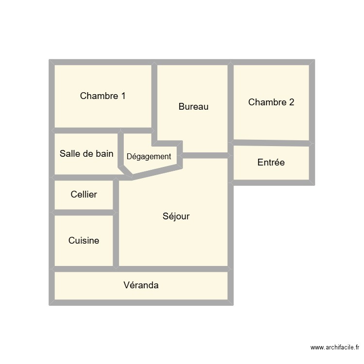 2501 POUSSIER. Plan de 10 pièces et 17 m2